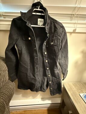 Zara Black Jean Jacket